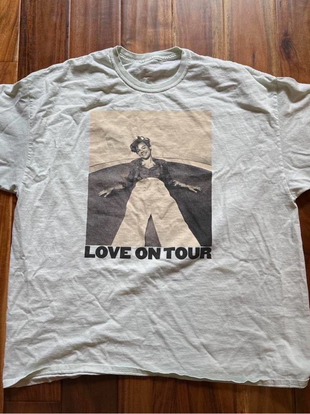 HARRY STYLES Love On Tour Graphic Tee -LIGHT mint green